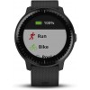 Garmin 010-01769-01 Vivoactive 3, GPS Smartwatch with Contactless Payments and Built-In Sports Apps, Black with Silver Hardware