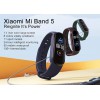 Xiaomi Mi Band 5 Fitness Tracker, Newest 1.1вЂќ Color AMOLED Display Black Sport Band