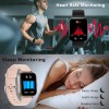 Smart Watch, FirYawee Smartwatch for Android Phones and iOS Phones,Fitness Tracker Waterproof IP68 with Heart Rate Monitor and Sleep Monitor,Step and Distance Counter,Smart Watch for Men Women