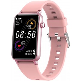 KUMI Smart Watch, Fitness Tracker with Heart Rate Monitor, SpO2 Level Measurement, Blood Oxygen Tracking, IP68 Waterproof,1.57 Inch Ladies Smartwatch Fitness Watch for Women Men for iPhone Android iOS