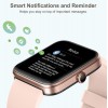 HAFURY Smart Watch, Alexa &amp; Microphone Built-In, 10-Day Battery, 1.69"Display Fitness Tracker, Blood Oxygen, Heart Rate, Sleep, Stress Monitor, 5ATM Waterproof, Smartwatch for Android iOS Phones, Pink